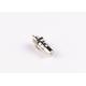 Nickel Plated 50 Ohm SMB Straight Crimp Electronic RF Plug Push Pull Connector