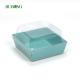 SGS CMYK Color Kraft Disposable Food Containers Environmental Friendly