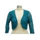 100% Polyester Lace Fabric Casual Ladies Wear Half Length Cardigan With Paillette