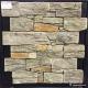 Natural stone Natural Ledgestone Exterior Wall Panels With Cement / Concrete Backing