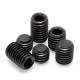 Black Oxide Finish High Strength Hexagon Socket Set Screw with Concave End Headless Machine Screw