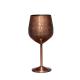 Brused Copper Stainless Steel Wine Glasses Metal Unbreakable Stemmed Wine Glasses Goblet