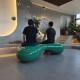 Garden Customized Fiberglass Resin Furniture / Fiberglass Furniture Table Sets