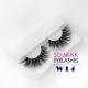 Fancy 3D Mink Eyelashes Natural Black Color With OEM / ODM Services