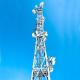 Custom Galvanized Steel Telecom Tower Self Support Free Standing Lattice Tower