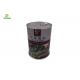 Round Metal  Food Tin Can Custom Printed Tin Containers For Snack Seeweed