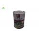 Round Metal  Food Tin Can Custom Printed Tin Containers For Snack Seeweed