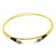 G657A1 Single Mode Fiber Jumpers , FC/UPC-FC/UPC Yellow Fiber Patch Cable