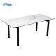850mm Fixed Type Contemporary Ceramic Dining Tables Modern Design Knock Down Furniture DT-996