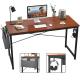Teak Color W47 D23.8 MDF Home Office Computer Table Fashionable
