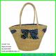 LUDA woven straw dot bowknot shopping bag fashion straw vinyl beach bags