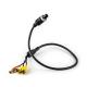 24V RCA Backup Camera Cable Connect 4 Pin Shielded For Power Video Audio