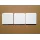 10cm*10cm blank, white, square, ceramic coasters with rounded corners and a cork backing