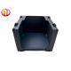 Foldable Reusable Corrugated Plastic Bins Black Or Customized