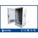 Single Wall Steel 20U Weatherproof Outdoor Telecom Cabinet For Electronic Equipment