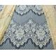 Decorative Eyelash Nylon Lace Fabric Scalloped Yellow Polyamide for Night Dress(CY-DN0005)