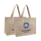 Promotion Reusable Embroidery Natural Jute Bags For Shopping