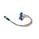 MPO APC TO LC Fan Out 0.9mm 12 Fiber Simple Module Optic Patch Cord