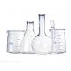 glassquartz conical flask grinding mouth with measure line