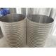 Stainless Steel 316l Reverse Wedge Screen Filter Johnson Drum Screen For Back Washing