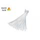 White Color T25120 Zip Nylon Cable Ties Material Nylon 66 Reach RoHS Certificated
