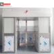 Air shower lock room with automatically sliding door system