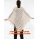 women yarn knitted hollow out crochet poncho to keep warm and fashion shawls
