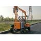 Wheel type loading guardrail YC360 hydraulic hammer pile driver post machine