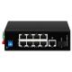 Easy-to-Install 8 Port Industrial Ethernet/Network Switch for DIN Rail Wall Mounting