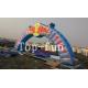 12m Span by 4m High Oxford Fabric Inflatable Arch For Promotion For Advertisement Red Bull