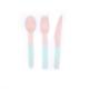 Biodegradable 160mm Dip Mint Dyed Disposbale Cutlery Set For Dinner Wedding