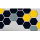 Multicolor Polyester Hexagon Sound Panels Practical Moistureproof