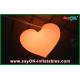 Orange / Red Led Inflatable Light Hanging Heart For Christmas Decoration