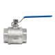 Steel Handle PVC 2 Piece Ball Valve for Gas Oil Water and Normal Temperature Media