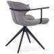 Black Painted Frame 66x62x79cm Metal Restaurant Chairs