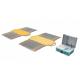 High Precision Wireless Weigh In Motion Scales , Portable Vehicle Weigh Pads