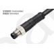 3/4/6/8A M8 Straight Male Overmolded Plug with IP67 Rating and Overmolded Plug Design