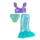 Girls Mermaid Tail Costume , Mermaid Tail Children's Costume Sleeveless Top