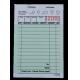CT-G3516 English Language Custom Guest Check Pads Black Ink Printed for Restaurants Bars Cafes - 1/2/3 Sheets