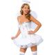White Silver Heaven Sent Angel  Halloween  Adult Costumes With Wings Carnival
