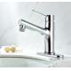 Brushed Nickel Surface Stainless Steel Basin Faucet Not Easy To Rust For Hotel