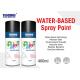 Interior & Exterior Water Based Spray Paint Various Colors For Metal / Wood / Plastic