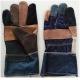 10.5 inch Denim back, separated thumb Reversed industry furniture leather gloves / glove