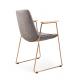 Leisure Soft PU 55cm Contemporary Metal Dining Chairs