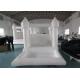 White Small 10FT Inflatable Bounce House PVC Bouncy Castle Jumper Toddler White Bounce Combo