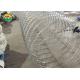 Hot Dipped Galvanized Concertina Fencing Wire Double Loop With Clips 450mm