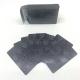 Black Foil Waterproof Plastic Playing Cards Nontoxic Reusable