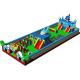 Kids Amusement Park Fun City Inflatables Castle With Dolphin And Palm Tree