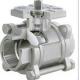 1/2 - 2 3 Piece Srewed End Ball Valve / Cf8m Ball Valve With High Mounting Pad