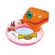 Customized funny carton inflatable swimming ring with vivid animals head